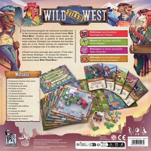 Lucky Duck Games Wild Tiled West (fr) 5905965250239