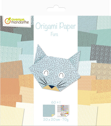 Avenue Mandarine Origami paper, furs 3609510575137