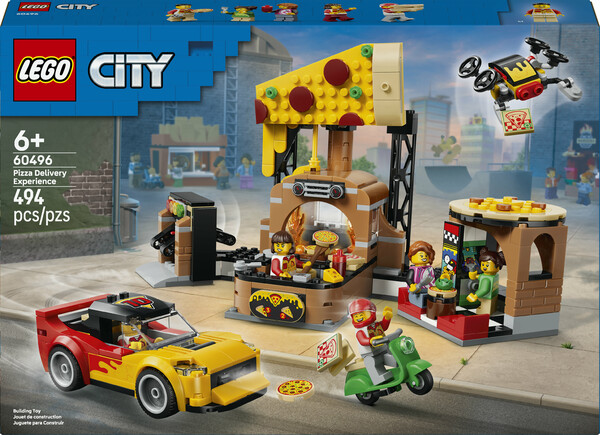 LEGO LEGO 60496 CITY Pizza Delivery Experience with Vehicles 673419420907