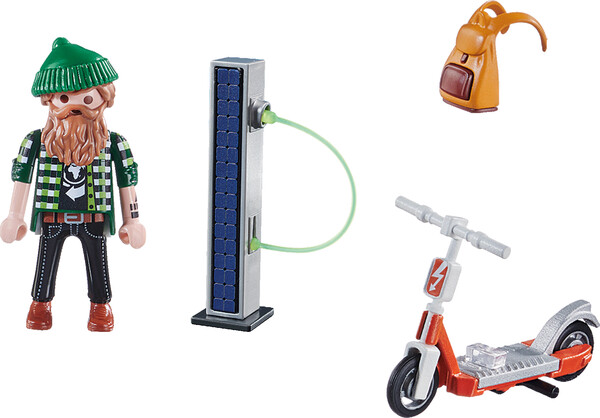 Playmobil Playmobil 70873 Hipster avec trottinette électrique 4008789708731
