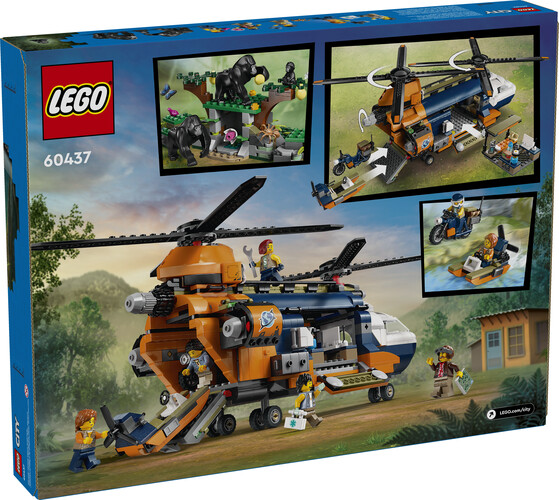 LEGO LEGO 60437 L’hélicoptère au camp de base d’exploration de la jungle 673419391078