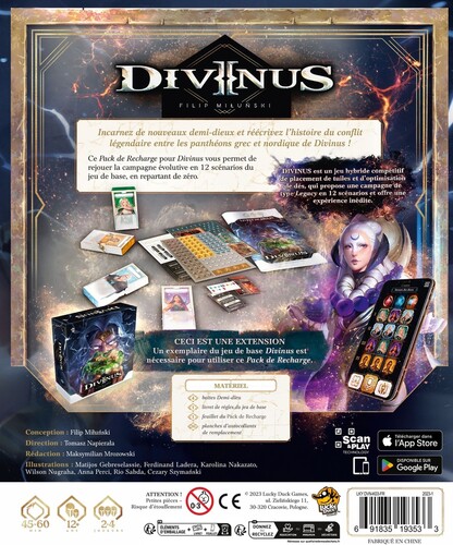 Lucky Duck Games Divinus (fr) Pack de recharge - Jeu de base 