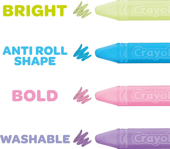 Crayola craies de trottoir Boîte de 24 063652355607