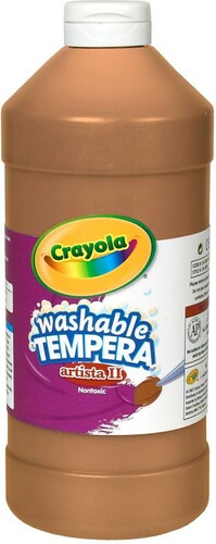 Crayola Peinture à tempera lavable brun 946 ml 071662003074