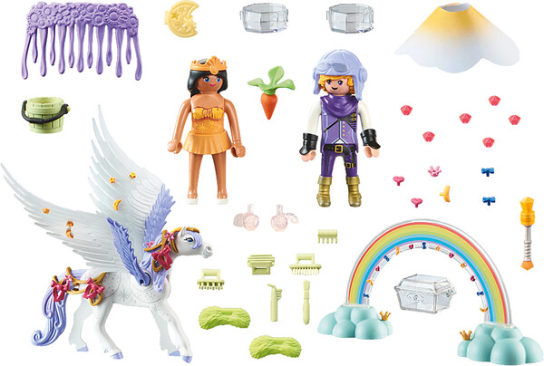 Playmobil Playmobil 71361 Pégase avec arc-en-ciel dans les nuages 4008789713612