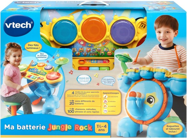 VTech VTech Jungle Rock - Ma batterie éléphant (fr) 3417761967058
