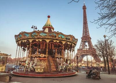 Jumbo Casse-tête 1000 Carousel et tour Eiffel, Paris, France 8710126185476