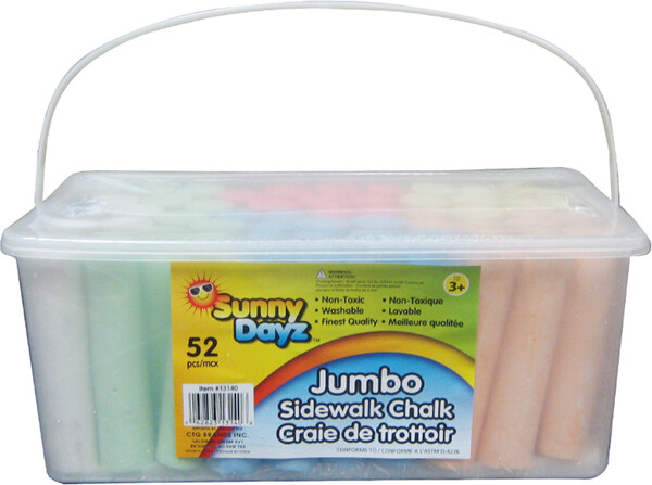 CANASIA TOYS & GIFTS INC. Craies de trottoir Jumbo 52 pièces Sunny Dayz 062823131408
