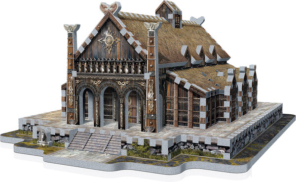 Wrebbit Casse-tête 3D Seigneur des Anneaux - Château d'or Edoras (445pcs) 665541010163