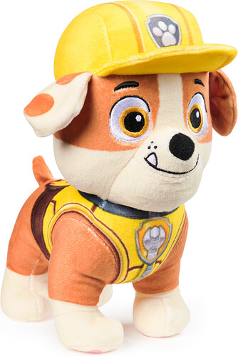 Pat' Patrouille (PAW Patrol) Pat' Patrouille - Peluche de base 17 cm - Rubble 681147044883