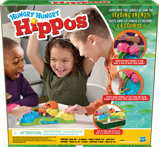Hasbro Hungry Hungry Hippos (fr/en) (Hippos affamés) 195166247779