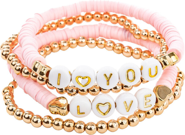 Creative Education Pink Love Bracelet 4pc 771877841101