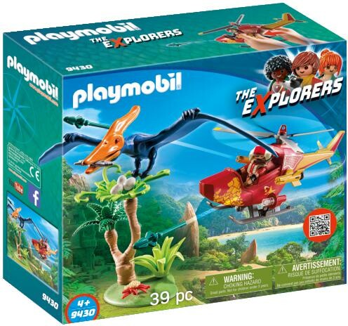 Playmobil Playmobil 9430 Hélicoptère et Ptéranodon 4008789094308
