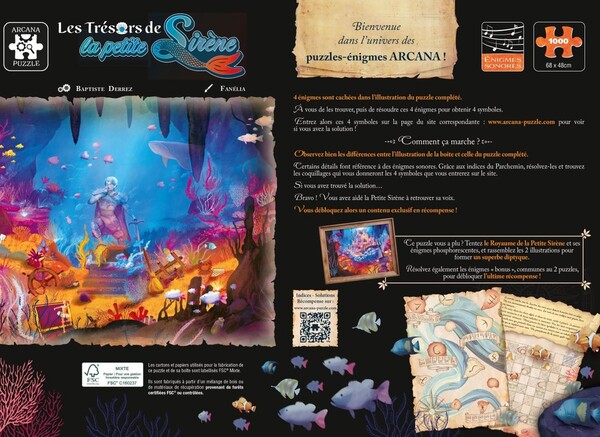 Gigamic Arcana puzzle (fr) les trésors de la petite sirène 3421277700313