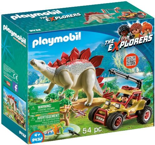 Playmobil Playmobil 9432 Explorateur avec véhicule et stégosaure 4008789094322