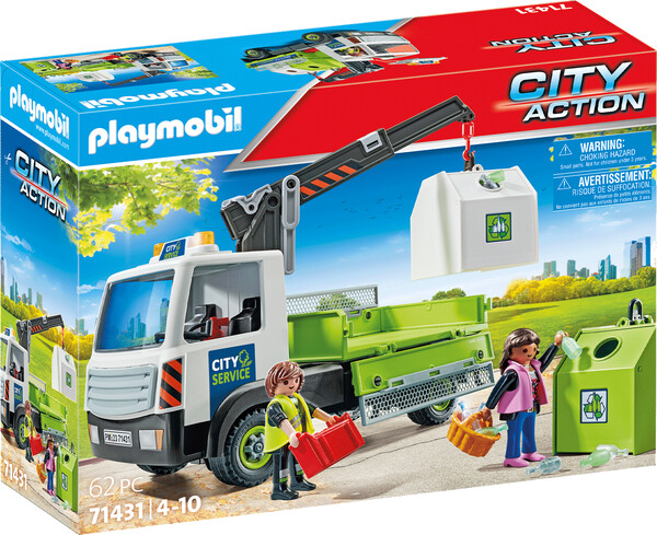 Playmobil Playmobil 71431 Camion à déchets de verre avec conteneur 4008789714312