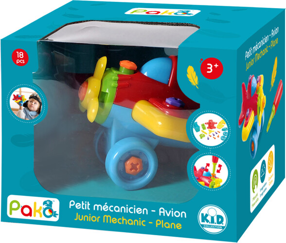 Pakö Mécanique junior avion à assembler et démonter 629270410328