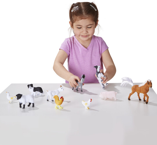 Melissa & Doug Figurines animaux de la ferme, ensemble de 10 Melissa & Doug 594 000772105941