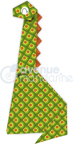 Avenue Mandarine Origami paper, dino 3609510575120