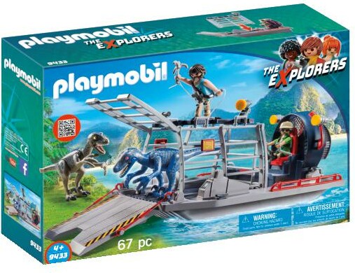 Playmobil Playmobil 9433 Bateau avec cage et deinonychus 4008789094339