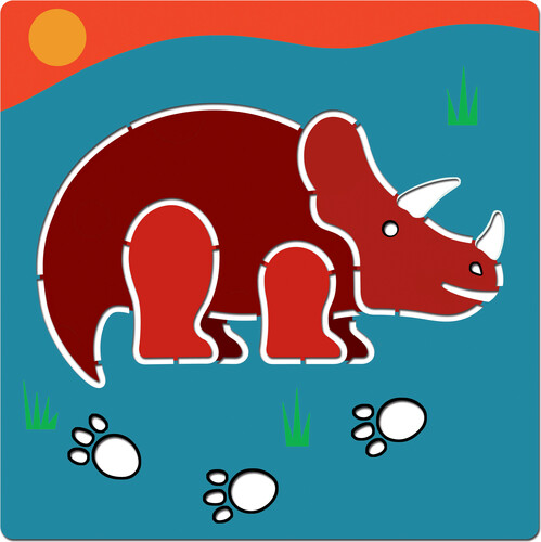 Djeco Pochoirs Dinosaures (fr/en) 3070900088634