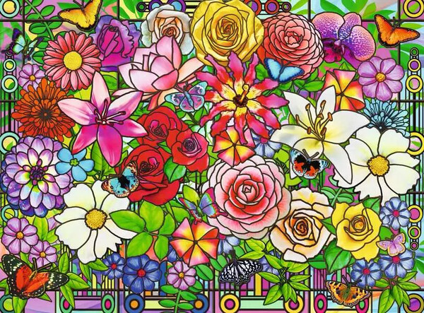 Ravensburger casse-tête Casse-tête 100 XL Bien être Fleurs 4005555013648