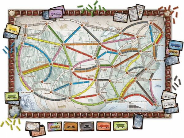 Days of Wonder Les aventuriers du rail (fr) base USA refresh 824968072219