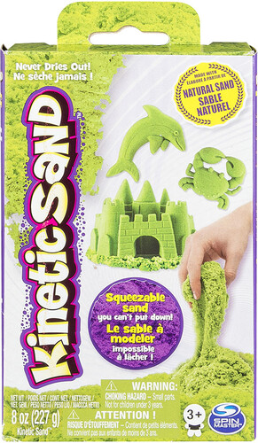 Kinetic Sand Kinetic Sand Recharge 8oz vert (sable cinétique) 778988641613