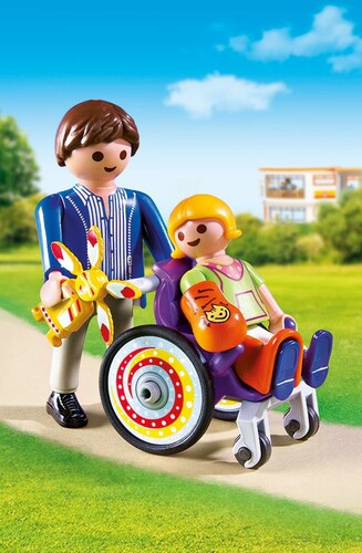 Playmobil Playmobil 6663 Enfant en fauteuil roulant (avril 2016) 4008789066633