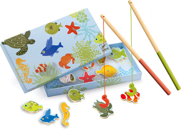 Djeco Jeu de pêche magnétique tropical (aimenté) (fr/en) 3070900016521
