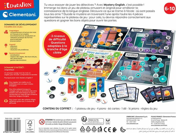 Clementoni Education Clementoni Mystery english 8005125526093