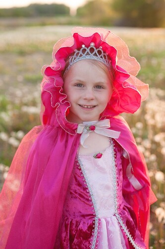 Creative Education Costume cape princesse royale fuchsia, moyenne (cape seulement) 771877511257