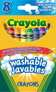 Crayola Craies de cire, 8, lavable (crayons de cire) 063652690807