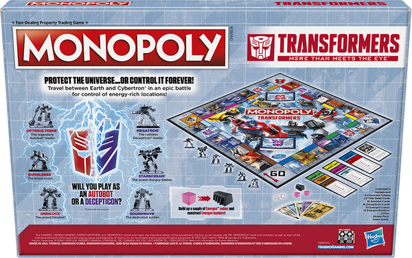 Hasbro Monopoly Transformers (en) 630509993444