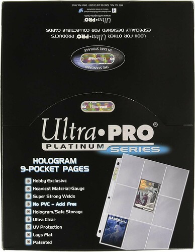 Ultra PRO Feuille collection 9 pochettes top-load Ultra Pro (boite 100) 074427813208