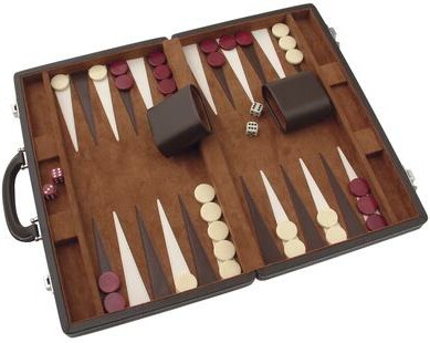 Autruche Backgammon / jacquet de luxe 067233859508