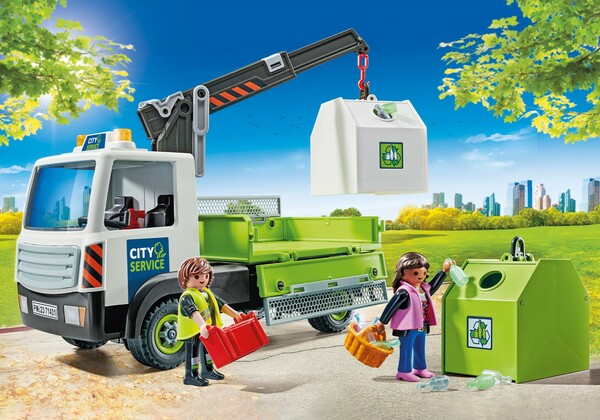Playmobil Playmobil 71431 Camion à déchets de verre avec conteneur 4008789714312