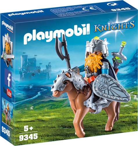 Playmobil Playmobil 9345 Combattant nain et poney 4008789093455