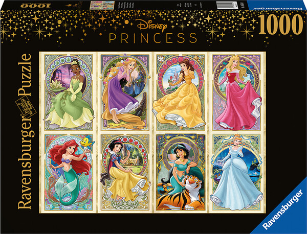 Ravensburger Casse-tête 1000 Disney Art Nouveau Princesses 4005555004974