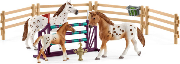 Schleich Schleich 42433 L'entraînement au concours d'Horse Club Lisa et chevaux Appaloosas 4059433572659