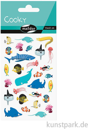 Cooky Autocollants Cooky - Animaux marins 3609510901523