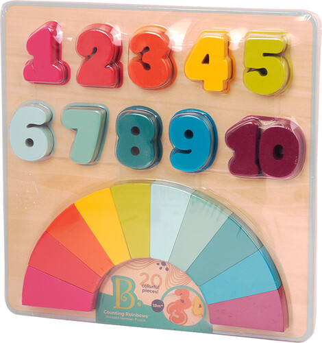 B. Brand Casse-tête B.Woody - Casse-tête Chiffres "Counting rainbows" 062243436787