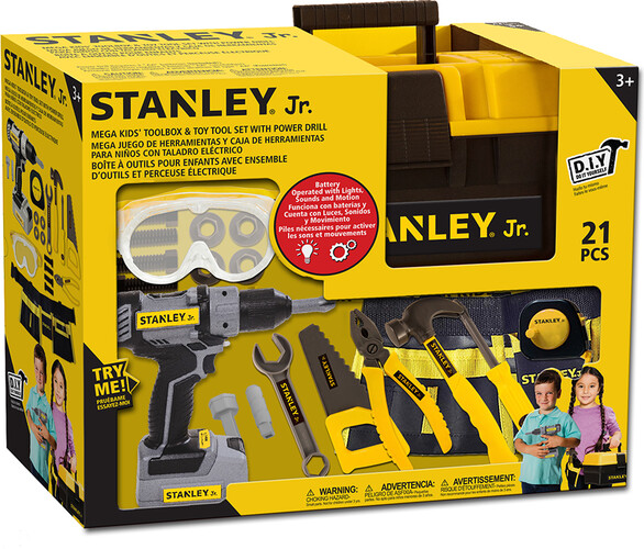 Stanley Jr. Stanley Jr. Ensemble d'outils à batterie 21 pièces 810093981533