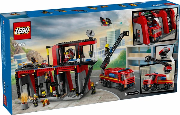 LEGO LEGO 60414 La caserne et le camion de pompiers 673419388894