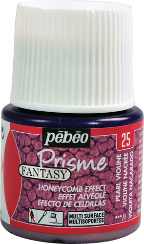 pébéo Peinture à effet alvéolé Fantasy Prisme 45ml violine nacré 25 3167860098428
