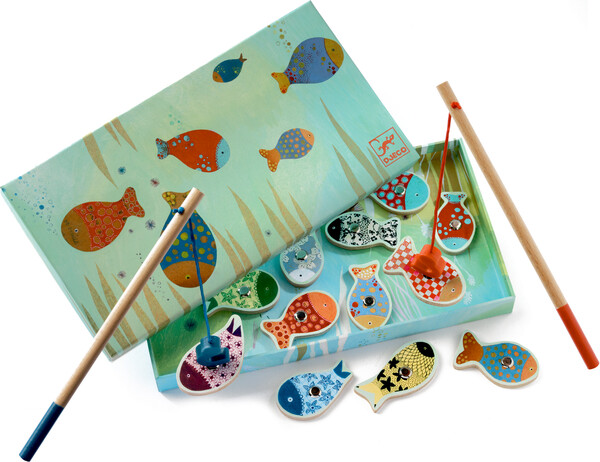 Djeco Jeu de pêche magnétique enchanté (aimanté) (fr/en) 3070900016507