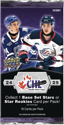 Upper Deck Upper Deck CHL Hockey 24/25 Hobby Booster (16/12/20) (unité) 053334329514