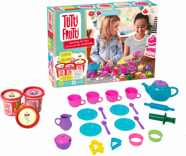 Tutti Frutti Pâte à modeler scintillant ensemble l'heure du thé boîte large (fr/en) 061404150852