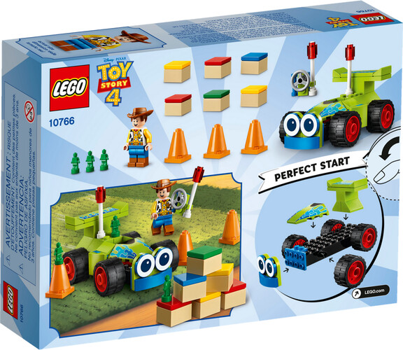 LEGO LEGO 10766 Juniors Woody et la voiture téléguidée, Histoire de jouets 4 (Toy Story 4) 673419301978