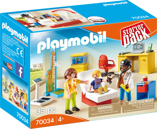 Playmobil Playmobil 70034 Starter Pack Cabinet de pédiatre 4008789700346